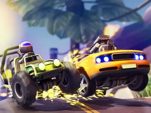 لعبة سباق الصواريخ 2 – تحدي سيارات سريع متعدد اللاعبين